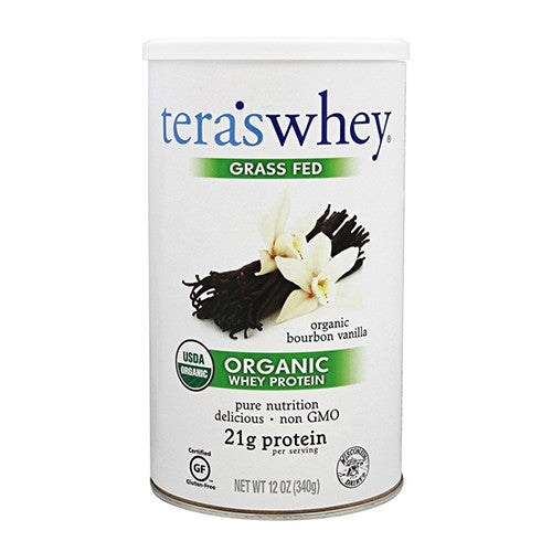 Teras Whey Organic Grass Fed Whey Protein, Bourbon Vanilla, 12 Oz